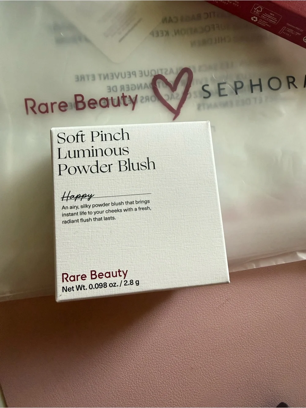 SEPHORA EXCLUSIVE: Rare Beauty Soft Pinch Luminous Powder Blush and lip oil
